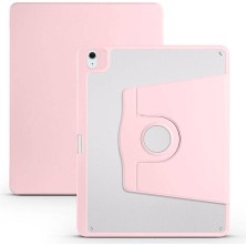 MSP Moveteck Ipad Air 13 Inç Uyumlu Kılıf Akıllı Termik Uyku Modlu Pen Charge Kalem Bölmeli Dönen Standlı Kapaklı, Pembe, Tek Ebat, TERMIK-13PRO2024-PEMBE