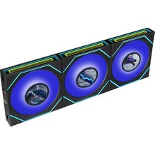 MSP Li Unı Fan Reverse Sl Inf LCD Flex 3X120MM Siyah Kasa Fanı (G9F.12RSLIND1F3B.00)