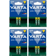 MSP Adet - Telsiz Telefonlar Için Varta Aaa Ince Pil 800MAH 2li Blister Telsiz Telefon Pili