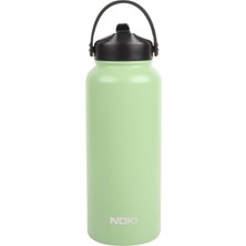 MSP 960 ml Yeşil Çelik Matara | Çevir Aç Pipetli ve Taşıma Kulplu | Dayanıklı ve Pratik