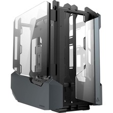 MSP Supreme Cannon, 2 Ayrı Sıvı Soğutma Sistemi, Gpu Ön ve Yan Montaj, 3 x 360MM Radyatör, Type-C ve USB 3.0, Geçmeli Yan Panel, Tam Kule E-Atx Oyun Kasası, Siyah