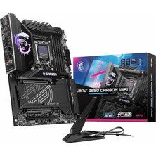 MSP Mpg Z890 Carbon Wıfı Soket 1851 Ddr5 9200MHZ(OC) USB 20GBPS 5xm.2 2xtb4 HDMI Dısplay 1X5G 1x 2,5 Lan Wıfı 7 Atx