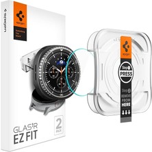 MSP Galaxy Watch8 Classic (46MM) ile Uyumlu Kolay Kurulum Cam Ekran Koruyucu Glas.tr Ez Fit Hd (2 Adet) Şeffaf - AGL09877 (Spigen Tr Garantili)