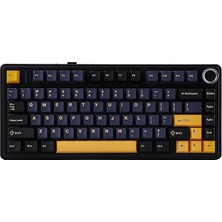 MSP F75 Mekanik Rgb Tkl Gray Switch Kablosuz Makrolu Hot Swap Klavye Siyah