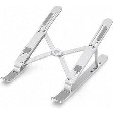 MSP Katlanabilir Laptop Standı, Ayarlanabilir, Gümüş