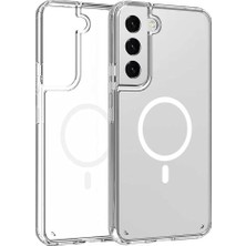 MSP Samsung Galaxy S22 Ile Uyumlu Kılıf Şeffaf, Wireless Magsafe ile Uyumlu Silikon Kapak Samsung Galaxy S22 ile Uyumlu Kılıf, Şeffaf