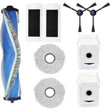 MSP Deebot T30 Omni ve T30 Pro ile Uyumlu Yedek Parça Seti - Ana Fırça, Yan Fırça, Hepa Filtre, Toz Torbası ve Mop Bezi