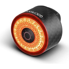 MSP LOOP-100 (Karbon) Akıllı Fren Bisiklet Arka Lambası, Karbon Gövde, Ipx6 Su Geçirmez, Usb-C Şarj, 100 Lümen