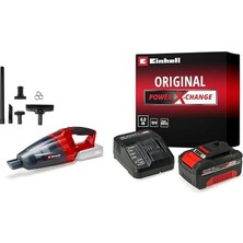 MSP Te-Vc 18 Li - Solo, Akülü El Süpürgesi + Einhell 18V 4,0 Ah Pxc Starter Kit, Akü & Şarj Cihazı
