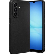 MSP Samsung Galaxy A17 5g ile Uyumlu Kılıf Deri Görünümlü Thermax Silikon Kılıf Kamera Korumalı Kompakt Tasarım Galaxy A17 5g Için Deri Görünüm Kapak (Siyah, Galaxy A17 5g)