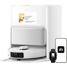 MSP P50 Pro Ultra Robot Süpürge, 19.000 Pa Emiş Gücü, Dolanmayı Önleyici Fırça, Kenardan Kenara Temizlik, 75 ℃'de Mop Yıkama ve Sıcak Hava ile Kurutma, 3 Yıl Garanti