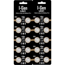 MSP Batteries LR41 1.5V Alkalin Düğme Pil (Ag3, G3, 192, L736) (20 Adet)