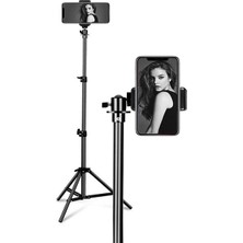 MSP 3 Ayak Sabitleyici Alüminyum Cep Telefonu Kamera Dslr Tripodu 201 cm - AL2496 Siyah
