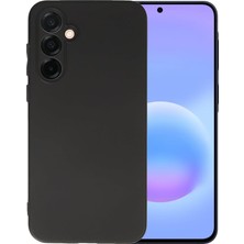 MSP Galaxy A57 ile Uyumlu Kılıf Ince Sıvı Silikon Tam Koruma Yumuşak Jel Silikon Kapak - Siyah