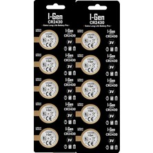 MSP Batteries CR2430 Lityum Düğme Pil 3V CR2430 (10'lu Paket)