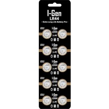 MSP Batteries LR44 1.5V Alkalin Düğme Pil (AG13, A76, L1154) 10'lu Paket