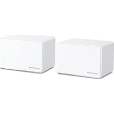 MSP Halo H80X 2-Pack, AX3000MBPS, Dual-Band, Gigabit Portları, 150'YE Kadar Cihaz Bağlanabilir, 460 M²'ye Kadar Kapsama, Akıllı Bağlantı, Mobil Uygulama ile Kolay Kurulum, Wi-Fi 6 Mesh Sistemi