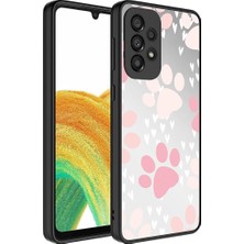 MSP Samsung Galaxy A33 5g ile Uyumlu Kılıf Aynalı Parlak Desenli Figürlü Kamera Lens Korumalı Kapak Mirror Pati