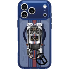 MSP iPhone 17 Pro Max ile Uyumlu Magsafe Kılıf Ultra Hybrid C11 Le Mans Mag Fit Sararmaya Dayanıklı Tasarım Mavi Şeffaf Kapak - ACS10411 (Spigen Tr Garantili)