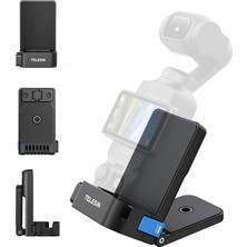 MSP Djı Osmo Pocket 3 Mıknatıslı Tutucu, Stant, Genişletme Adaptörü, 180° Ayarlanabilir Sap, 1/4 Inç Dişli Delikli ve Soğuk Ayakkabı Tutuculu Metal Tutucu