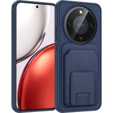 MSP Honor ile Uyumlu Magic 8 Lite 5g ve X9D Kılıf Kartlıklı Tpu Zore Bikart Kapak Lacivert