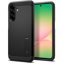 MSP Galaxy A56 ile Uyumlu Kılıf Tough Armor Stand Özellikli Çift Katmanlı Zırh Koruma Siyah Kapak - ACS09294 (Spigen Tr Garantili)