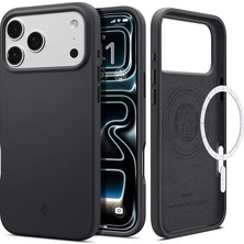 MSP iPhone 17 Pro ile Uyumlu Magsafe Kılıf Silicone Fit Mag Fit Kaymaz Silikon Siyah Kapak - ACS09955 (Spigen Tr Garantili)