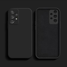 MSP Moveteck Samsung Galaxy A53 5g ile Uyumlu Kılıf, Kamera Korumalı, Soft Yumuşak Doku, Iç Kadife, Siyah