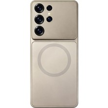 MSP Galaxy S25 Ultra Uyumlu Kamera Korumalı Magsafe Wireless Şarj Özellikli Full Glass Arka Kapak