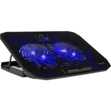 MSP M40 Gaming Laptop Soğutucu Notebook Standı, Mavi Led,14-15.6-17 Inch Uyumlu, 2 Fan, 2 USB