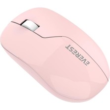 MSP SMW-973 Pembe USB 2.4ghz Gölge Desenli Kablosuz Mouse (Pembe/pembe)