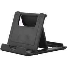 MSP Univarsal Masa Üstü Tablet Standı 5 Farklı Açıda Ayarlanabilir Yan Veya Düz Konum Alabilen, Telefon ve Tablet Standı Fold Stand (Siyah).