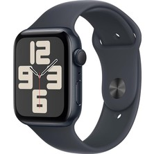 MSP Watch Se (2. Nesil) Gps 40 mm Gece Yarısı Kasa Akıllı Saat ve Gece Yarısı Spor Kordon - M/l. Fitness ve Uyku Takibi, Trafik Kazası Algılama, Kalp Atış Hızı Takibi, Retina Ekran