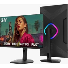 MSP Lunis L25 24 Inç 240 Hz 0,5 Ms Fast IPS Fhd Rgb Pivot Oyun Monitörü