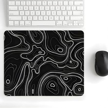 MSP cm Desenli Baskılı Mouse Pad Kaymaz Kauçuk Taban Ofis ve Home Ofis Kullanımına Uygun Komik Yazılı Tasarım Yüksek Baskı Kaliteli Küçük Boy Mouse Pad Bilgisayar Laptop Aksesuarı (Typography Siyah)