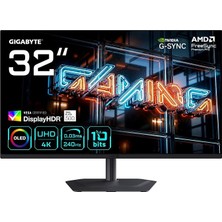 MSP MO32U24 31,5" Qd-Oled Penta Tandem 4. Nesil Gaming Monitör, 4K UHD (3840X2160), 240Hz, 0.03MS Gtg, Hdr 1000NITS, HDMI 2.1, Dp 1.4, Usb-C, 99% Dcı-P3