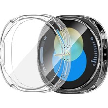 MSP [soft-Case] Samsung Galaxy Watch 8 40MM Için 360° Kasa Koruyucu Yumuşak Tpu Kılıf Dokunmatiği ve Netliği Etkilemeyen Darbelere Karşı Galaxy Watch 8 40MM Ekran Koruyuculu Kılıf (Şeffaf)