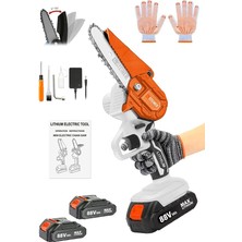 MSP Alman 88 V 5 Ah Çift Akülü Dal Kesme 10 cm Palalı Budama Testere Bıçkı Makinesi Çantalı - ST0518R215400159