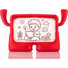 MSP iPad Pro 11 3. Nesil ile Uyumlu Kılıf Çocuklara Özel Silikon Case A2377 A2459 A2301 A2460 Kırmızı