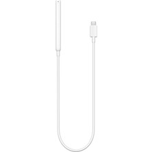 MSP Apple Pencil 2. Nesil Ile Uyumlu Masaüstü Manyetik Type-C Şarj Cihazı Beyaz 35CM Kablo Uzunluğu iPad Pencil Kalem ile Uyumlu Manyetik Şarj Kablosu