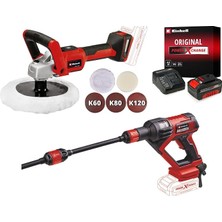 MSP Hypresso 18/24-1 + Ce-Cp 18/180 Li E Akülü Basınçlı Yıkama Tabancası ve Polisaj Makinesi Seti (4,0 Ah Akü ve Şarj Cihazı Dahildir)