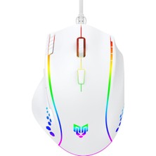 MSP Luxor Gaming Gamer Rgb Oyuncu Mouse 12800DPI Beyaz