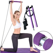 MSP Pilates Barı Direnç Lastikli Egzersiz Çubuğu