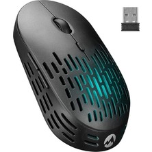 MSP SM-W73 Dual Mode Ikisi Bir Arada Siyah Bluetooth&2.4ghz 6d Şarjlı Kablosuz Notebook Mouse