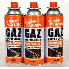 Givoria Remtas Vmf Eurogaz Kamp Ocak Gazı Valfli Kartuş 227GR - 3 Adet HXCDR47