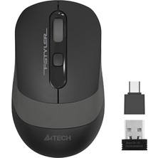 MSP Tech FG10CS Air2 Silent (Sessiz) 2.4ghz Optik 2000DPI Kablosuz Mouse | S.grey | Şarj Edilebilir| 4 Kademe Çözünürlük | Air Çift Mod | Type-C Adaptör