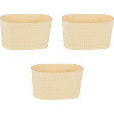 MSP Kapadokya Saksı (Pastel Sarı) 3 Adet