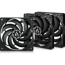 MSP P12 Slim Pwm Pst (3 Adet) - 120 mm Fan, Pwm Paylaşım Teknolojisi, Statik Basınç, Pst Bağlantısı, Hız 300-2100 Rpm - Siyah
