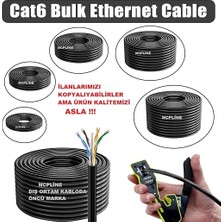 MSP 100 Metre Cat 6 Dış Ortam Outdoor Pc Bilgisayar Modem Arası Internet Kablo Uçları Takılı Test Edilmiş