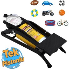 MSP Pistonlu Ayak Tipi Pompa Tekli Teker Araç Bisiklet Top Bot Lastik Şambrel Şişirme Pompası 1 Adet